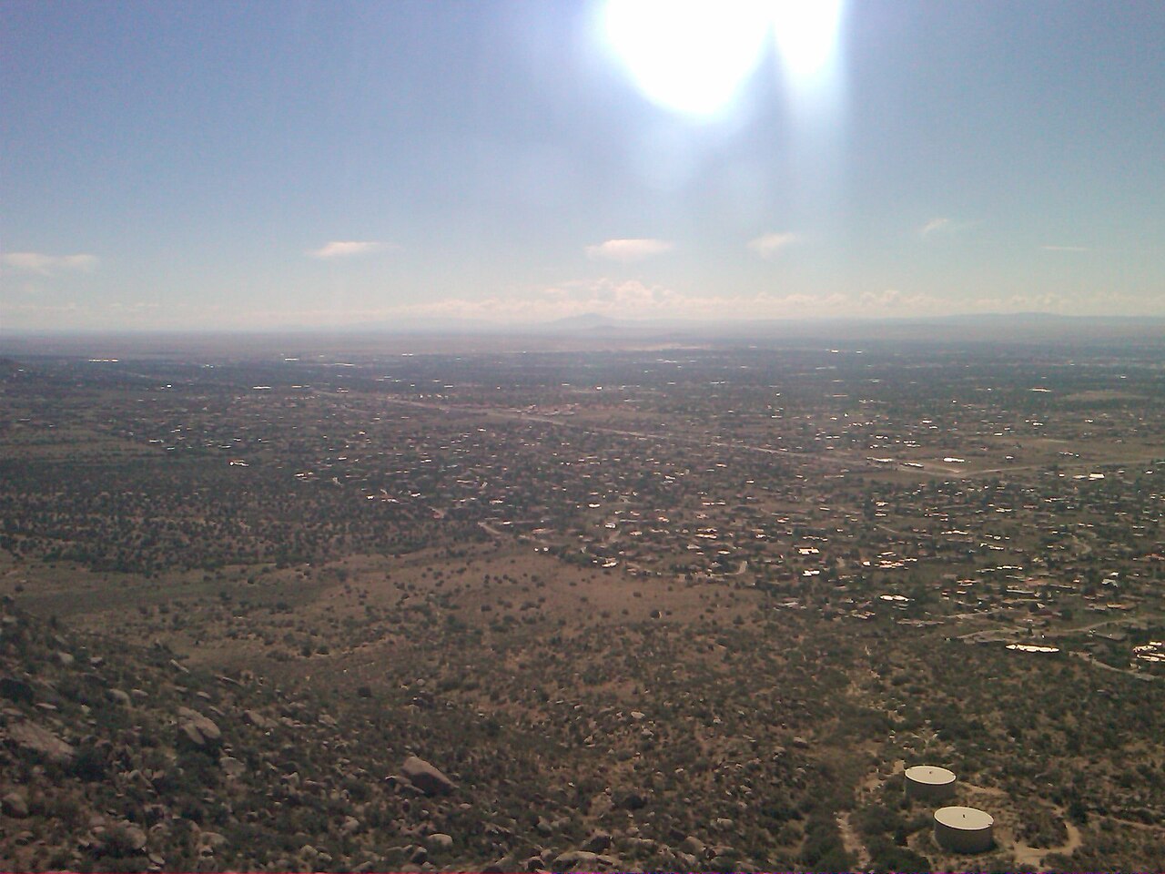 Albuquerque, New Mexico beneath the Sandia Mountains