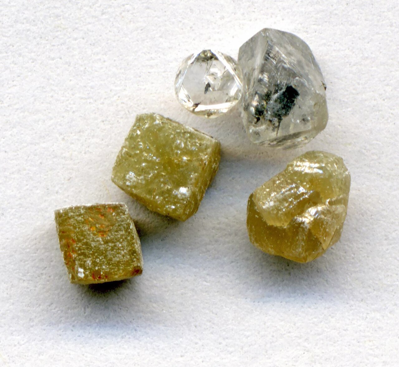 Octahedral diamond crystal, hardness 10