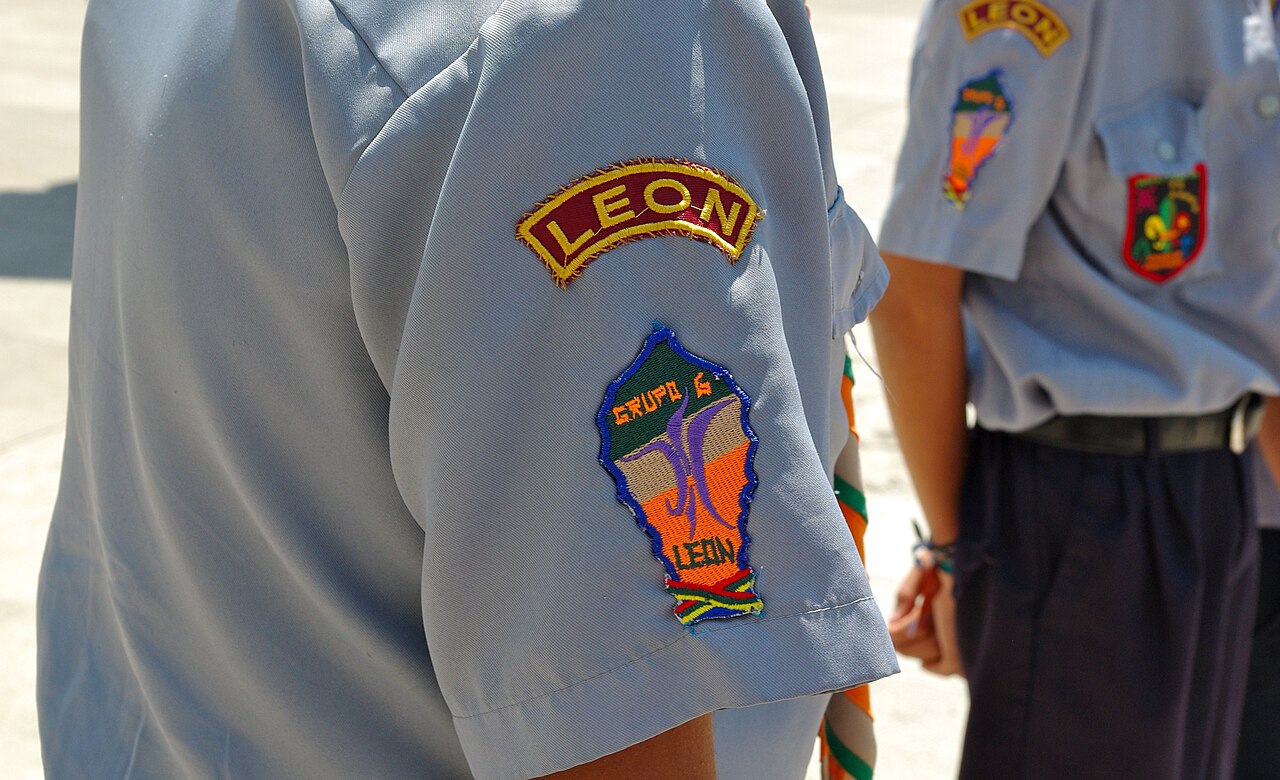 An embroidered patch