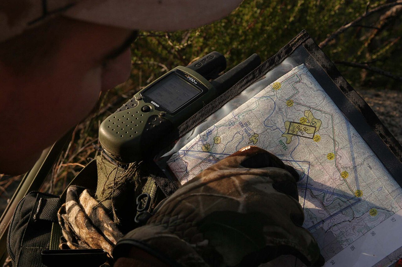 Topographic map detail