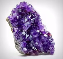 Amethyst quartz crystals