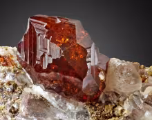 Garnet crystal specimen
