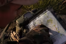 Topographic map detail